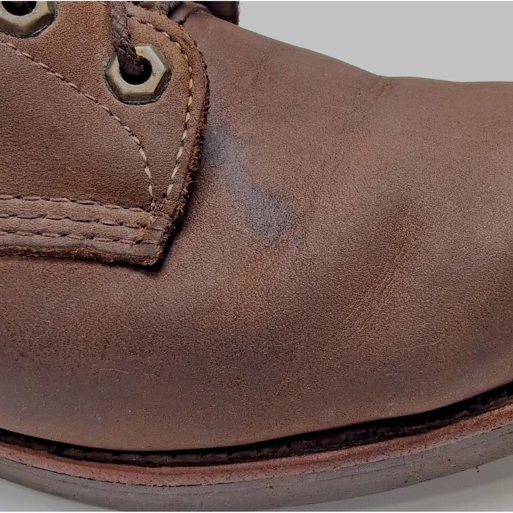 Chippewa 20065 Leather 6 Inch Work Boots Mens Size 12 D Brown Handcrafted USA